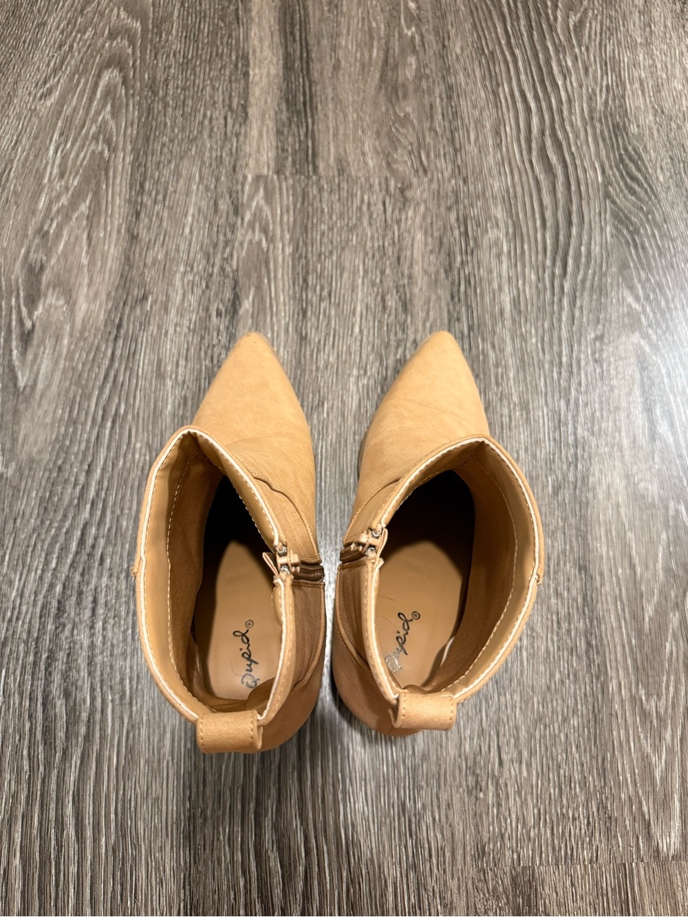 Qupid Tan Ankle Booties